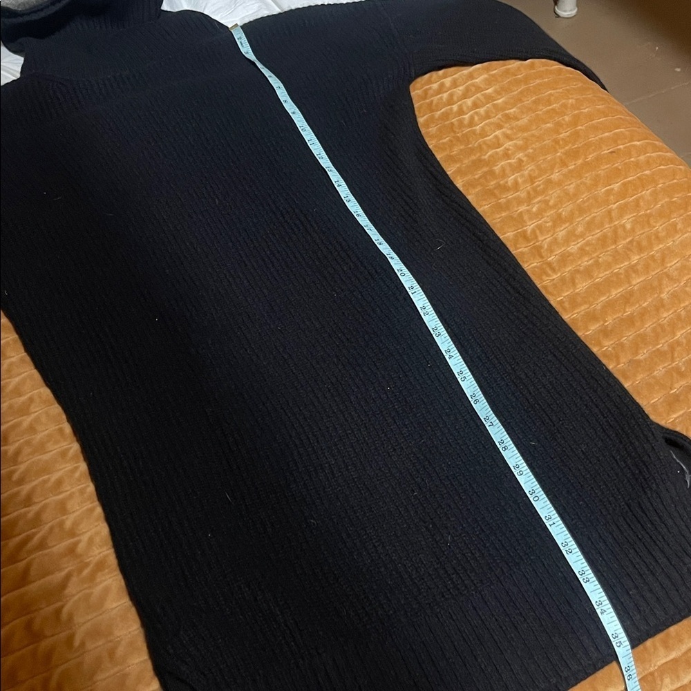 Quince NWT Black 100% Mongolian Cashmere Fisherman Maternity Sweater Dress Med - Picture 11 of 15